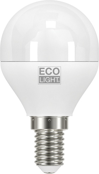 Lampada Mini Sfera Led 6w E14 Luce Calda 490 Lumen